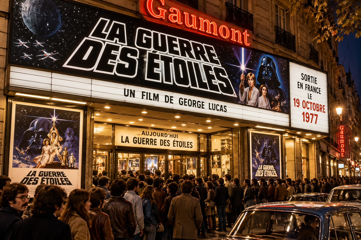 19 octobre 1977 : sortie en France  de La Guerre des étoiles au Cinéma