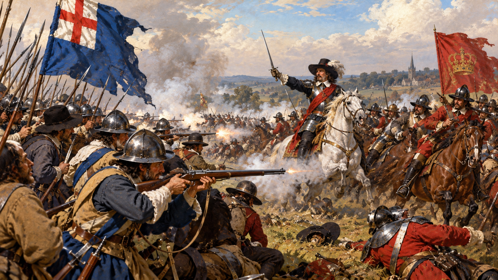 23 octobre 1642 : la bataille d'Edgehil, guerre civile anglaise