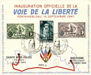 Les bornes de la Voie de la Liberté